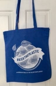 Buy your #KickThePlastic tote bag on Shop4Heatons